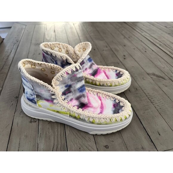 MOU Summer eskimo sneaker canvas Size 40 10 - Picture 5 of 8